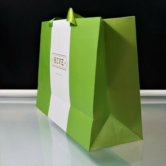 Hive Boutique Store West Palm Beach Florida Totes 2 Paper Gift Bags Rope Handle - Picture 4 of 8